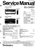 Technics - SUC-800-U - Service manual 